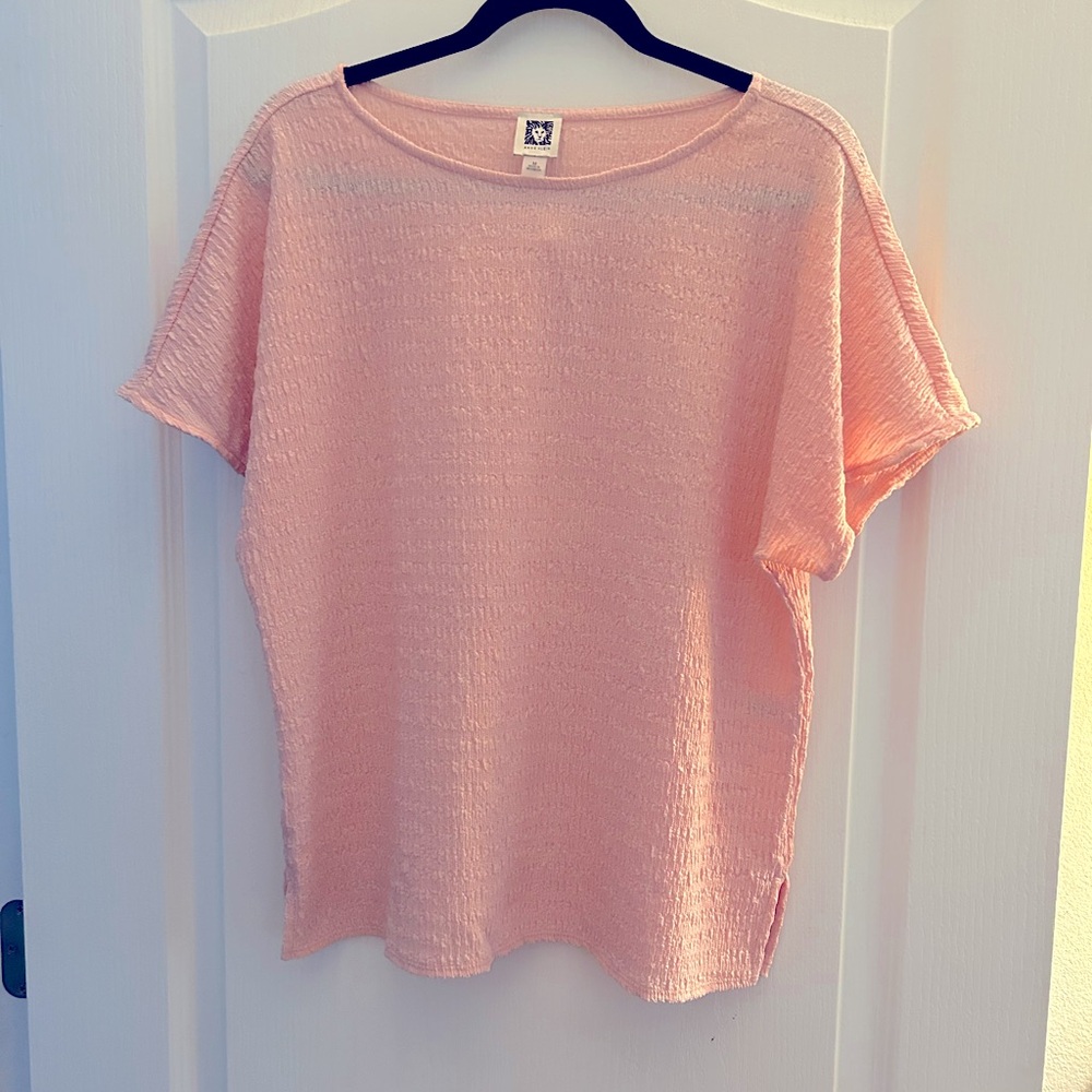 Anne Klein Pink Top; Size Medium ..NWOT